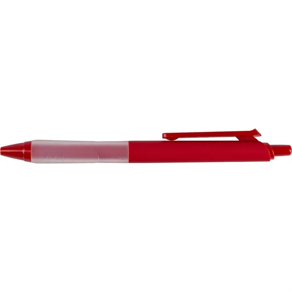Red color option for Recycled Soft Touch Pen With Silicone Grip