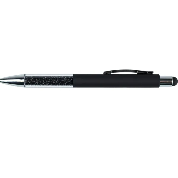 Black color option for Recycled Glit Ter Grip Stylus Pen