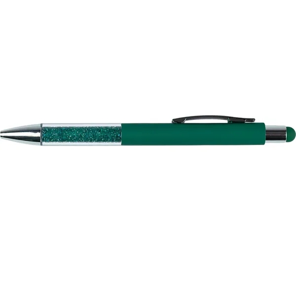 Green color option for Recycled Glit Ter Grip Stylus Pen