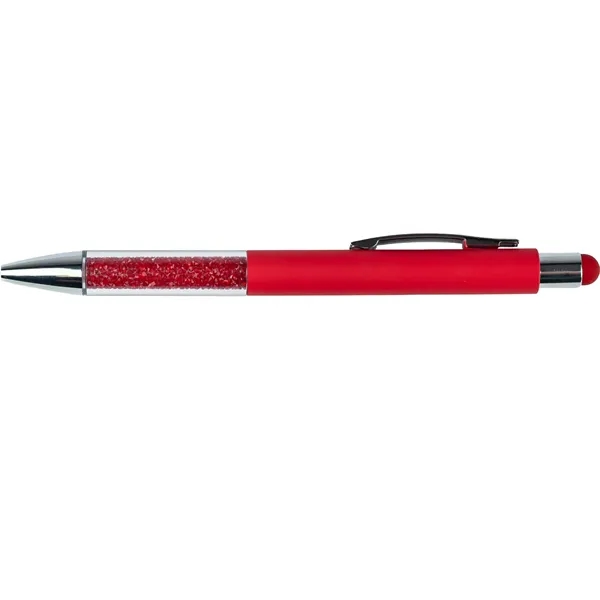 Red color option for Recycled Glit Ter Grip Stylus Pen
