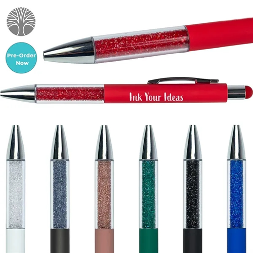 Main photo of Recycled Glit Ter Grip Stylus Pen
