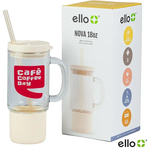 Main photo of 18 Oz Ello Glass Travel Mug