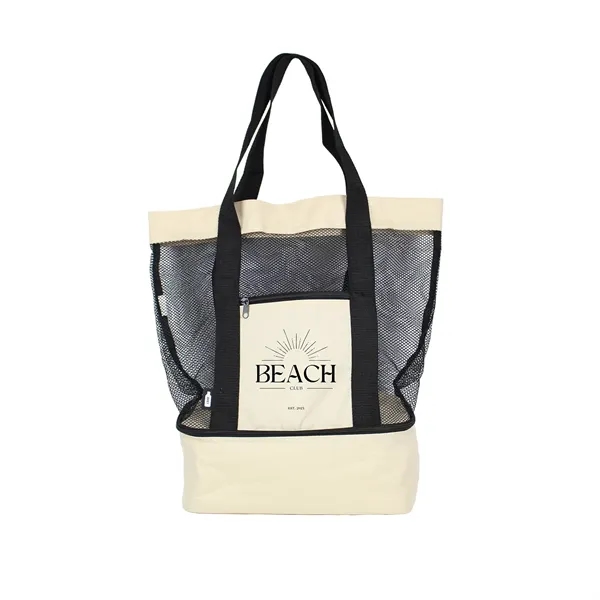 Oatmeal color option for Recycled Beach Cooler Tote