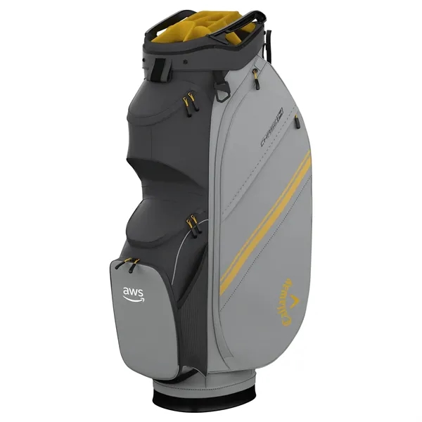 Charcoal-Silver-Goldenrod color option for Callaway Chase 14 Golf Bag