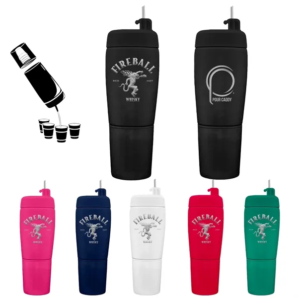 Black color option for Pour Caddy Stainless Steel Flask Set