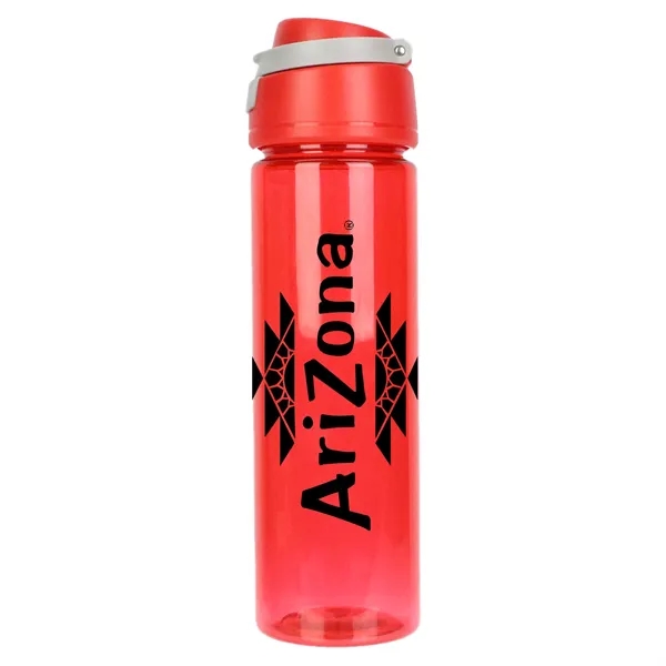 Red color option for 24 Oz Plastic Water Bottle 