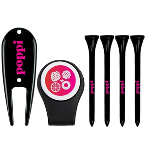 Photo of Hat Clip With Divot Tool & (4) 2 3/4" Golf Tees