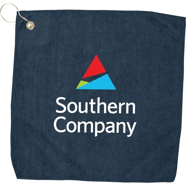 Navy Blue color option for 15" X 15" Rpet Hemmed Golf Towel With Hook & Grommet