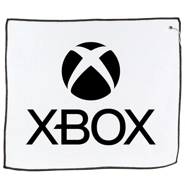 White color option for 15" X 18" Rpet Waffle Golf Towel With Hook & Grommet