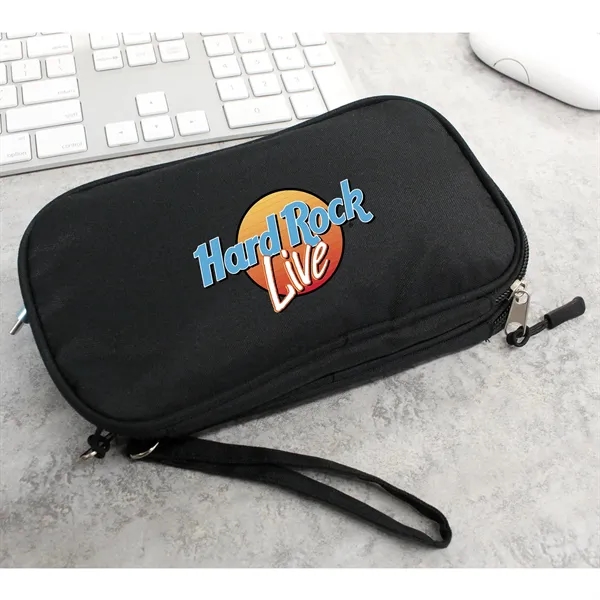 Black color option for Recycled Travel Cable Organizer
