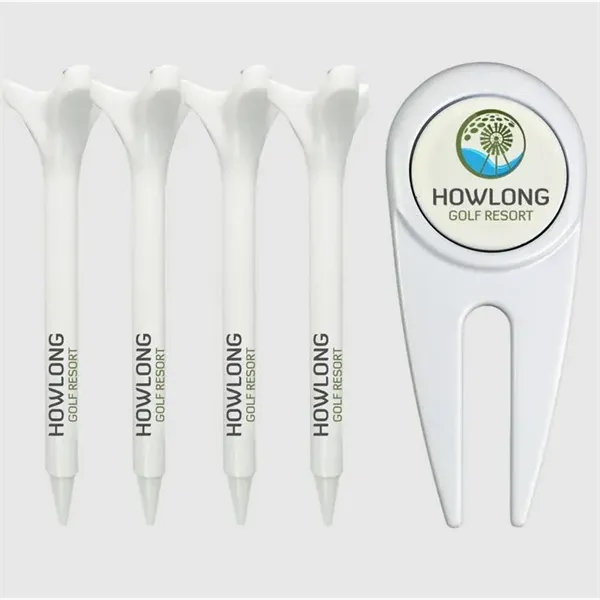 White color option for Divot Tool With (4) 2 3/4" Plastic Tees
