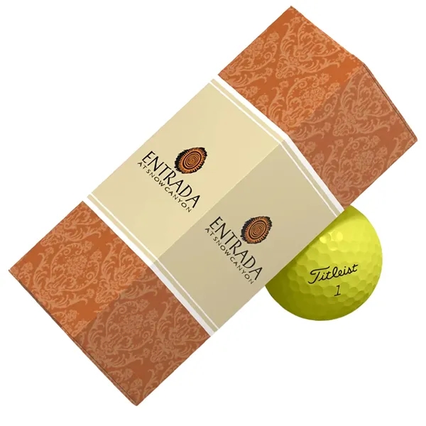 Yellow color option for Titleist Custom 3 Golf Ball Sleeve