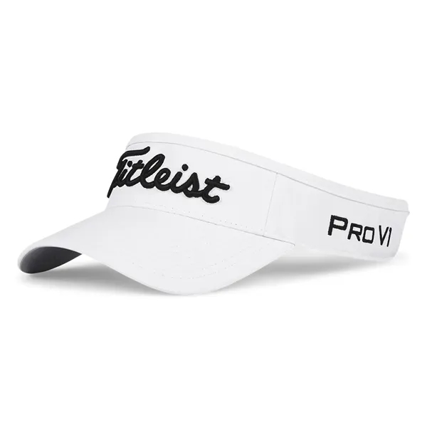 White-Black color option for Titleist Tour Performance Visor