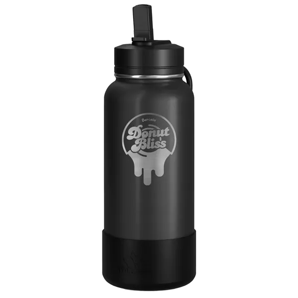 Black color option for 32 Oz. Hydrapeak Insulated Water Bottle W/Straw Lid