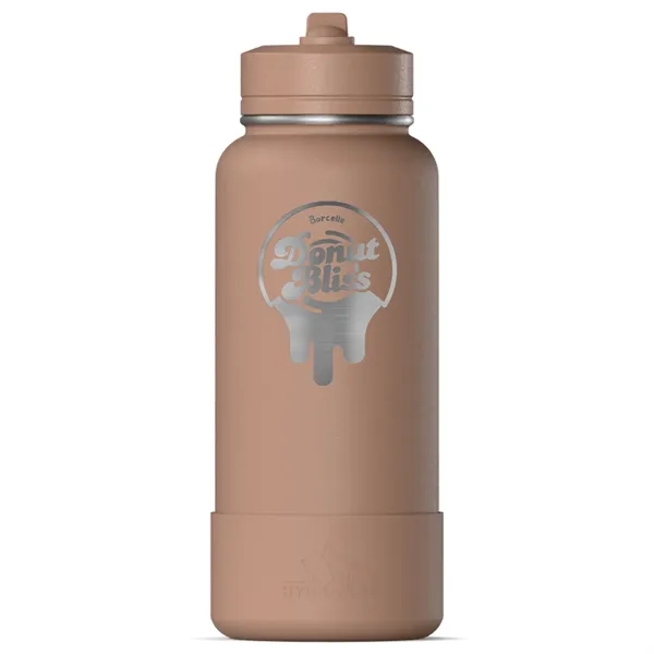 Brown color option for 32 Oz. Hydrapeak Insulated Water Bottle W/Straw Lid