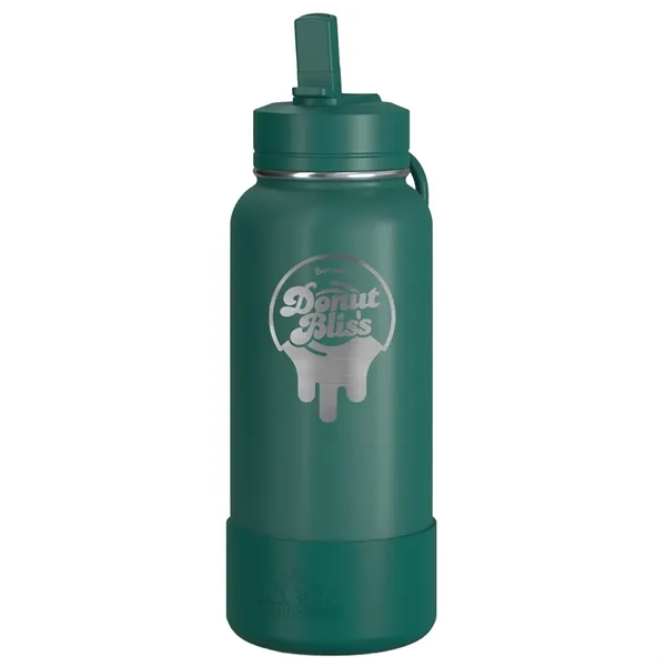 Green color option for 32 Oz. Hydrapeak Insulated Water Bottle W/Straw Lid
