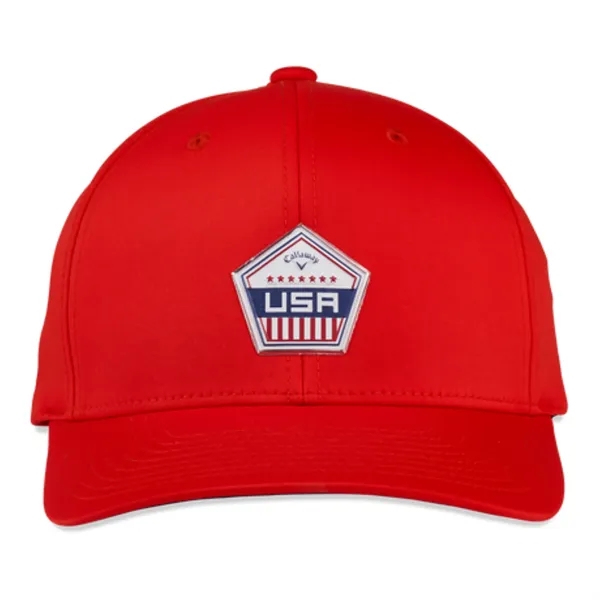 Red color option for Callaway Golf Patriot Cap