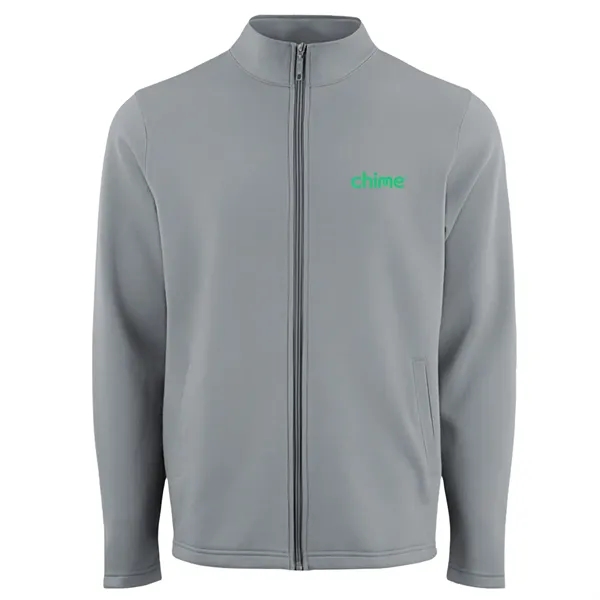 Platinum color option for Zorrel Men's Full Zip Fleece 