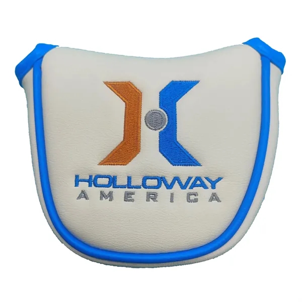 White color option for Gb Magnetic Closure Mallet Putter Head Cover