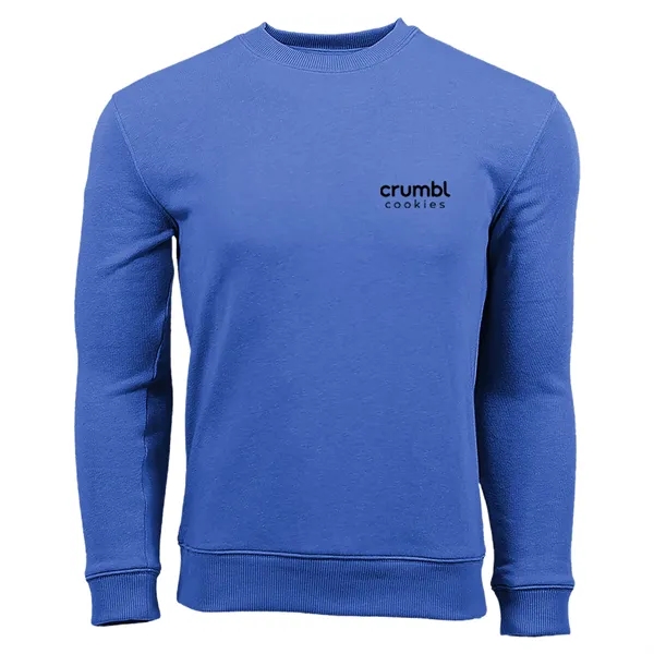 Heather Blue color option for Omni Apparatech Premium Fleece Tri Blend Crew Sweatshirt 