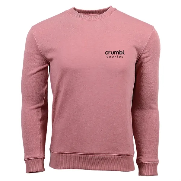 Rose color option for Omni Apparatech Premium Fleece Tri Blend Crew Sweatshirt 