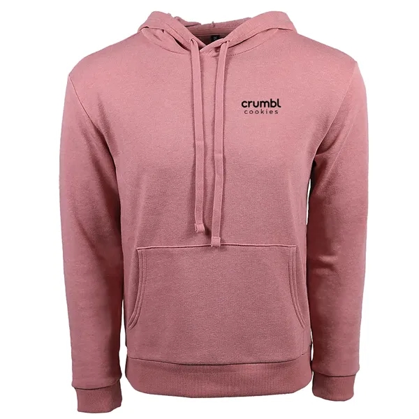 Dusty Rose Heather color option for Omni Premium Tri Blend Hooded Sweatshirt