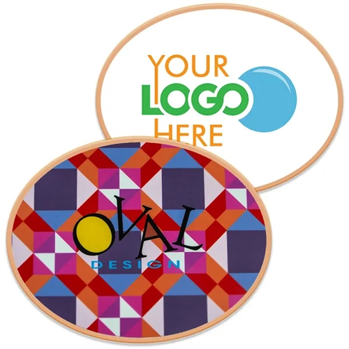 Main photo of 3.75" Oval Logo Sugar Cookie