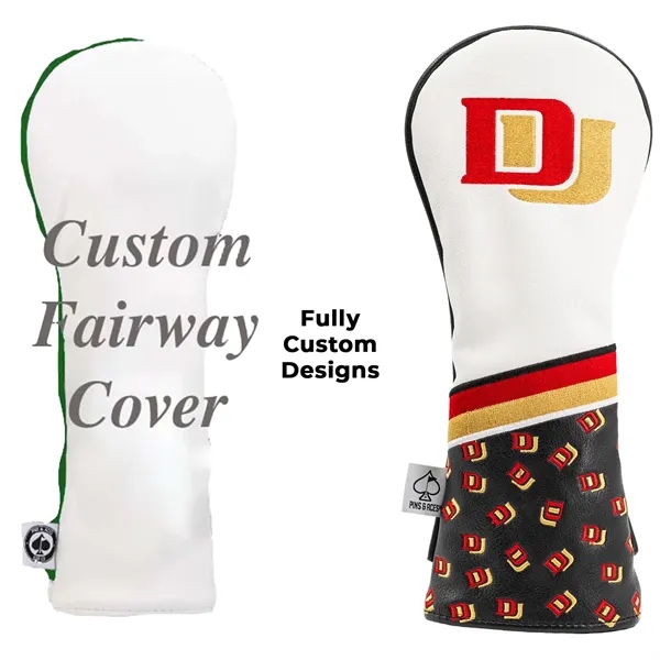 White color option for Pins And Aces Custom Fairway Head Cover