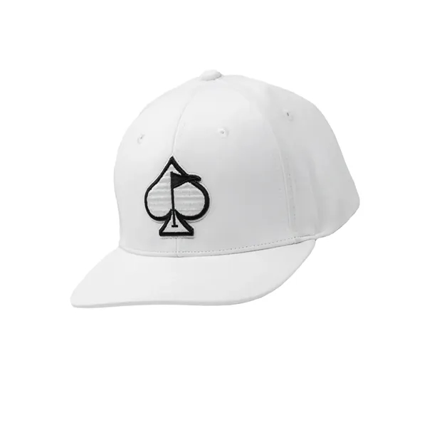 White color option for Pins And Aces Performance Golf Cap 