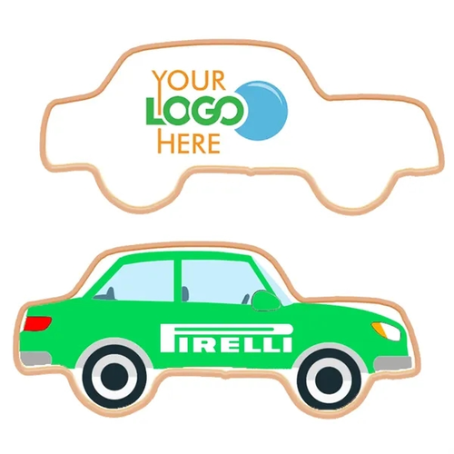 Main photo of Car Shaped Logo Sugar Cookie
