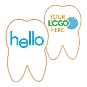 Photo of 4" Tooth Shaped Logo Sugar Cookie