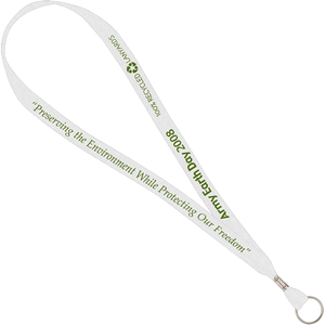 Photo of 3/4" Wide Recycled Material Lanyard