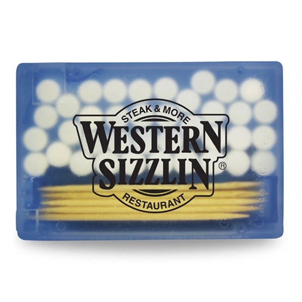 Translucent Blue color option for Rectangle Shaped Pick 'N' Mints