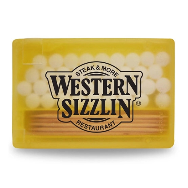 Yellow color option for Rectangle Shaped Pick 'N' Mints