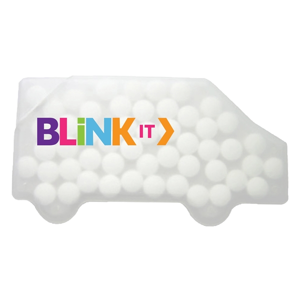Translucent Frost color option for Truck Shaped Credit Card Mints