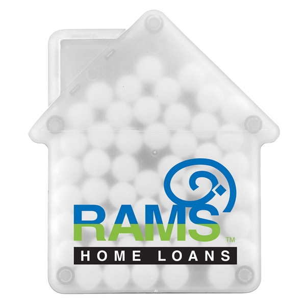 Translucent Frost color option for House Shaped Credit Card Mints