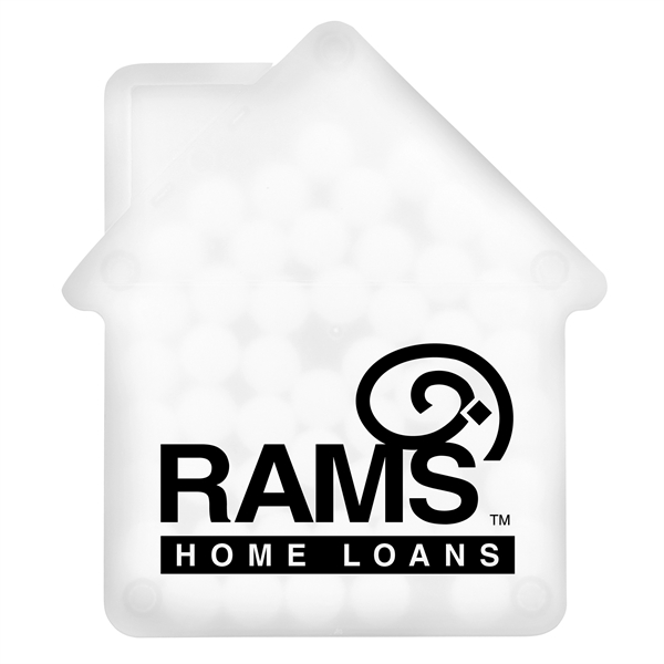 White color option for House Shaped Credit Card Mints