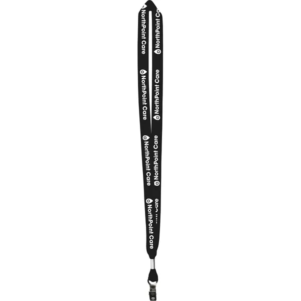 Black color option for One Ply Cotton Lanyard