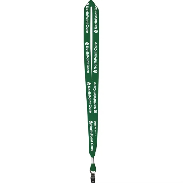 Green 349 color option for One Ply Cotton Lanyard