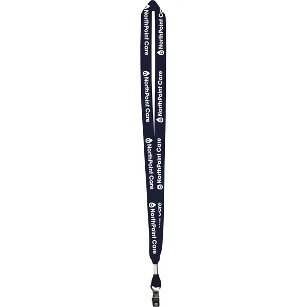 Navy 289 color option for One Ply Cotton Lanyard