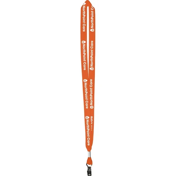 Orange 1665 color option for One Ply Cotton Lanyard