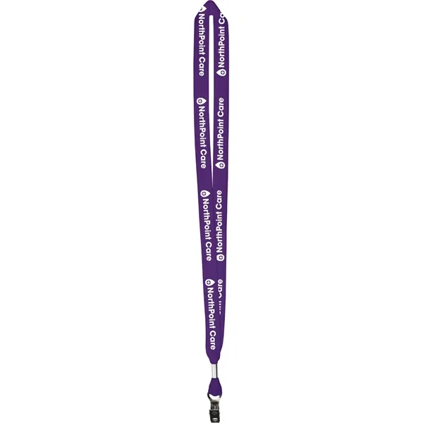 Purple 268 color option for One Ply Cotton Lanyard