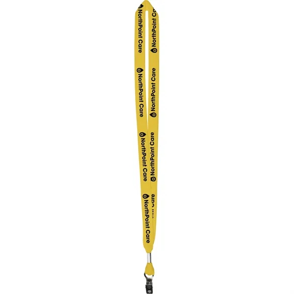 Yellow 129 color option for One Ply Cotton Lanyard