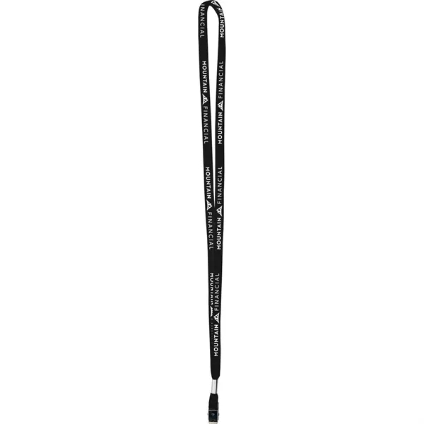 Black color option for One Ply Cotton Lanyard
