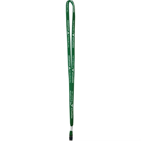 Green 349 color option for One Ply Cotton Lanyard