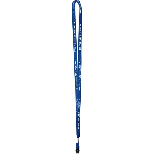 Royal Blue 2945 color option for One Ply Cotton Lanyard
