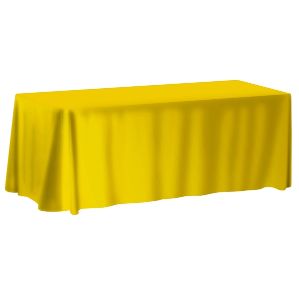 Yellow 7405C color option for 8' Table Cover   Full Bleed Print