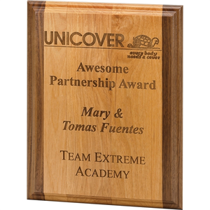Photo of Wood Plaque With Walnut Edge