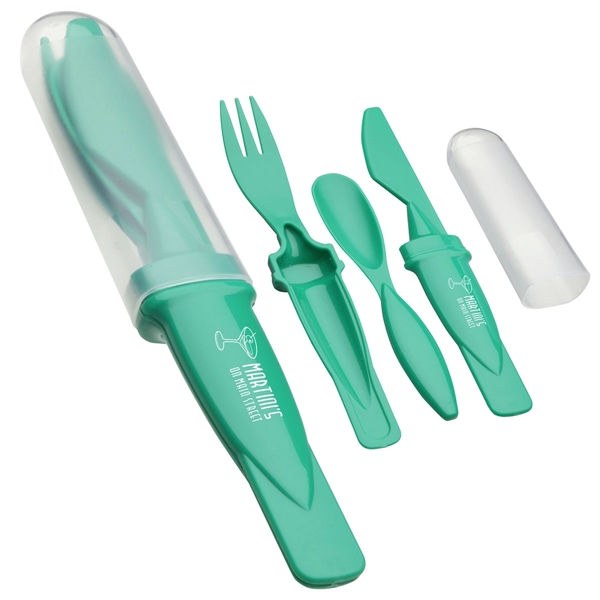 Medium Green color option for Portable Cutlery Set