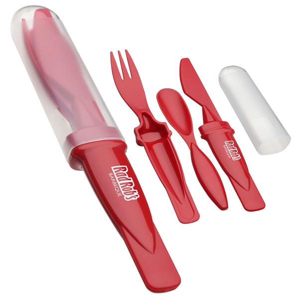 Medium Red color option for Portable Cutlery Set